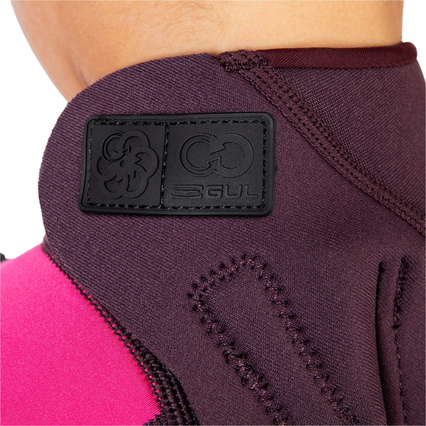 2026 Gul Junior G-Force Natur 3/2mm Back Zip Shorty Wetsuit GF3307-PUPI - Purple / Pink